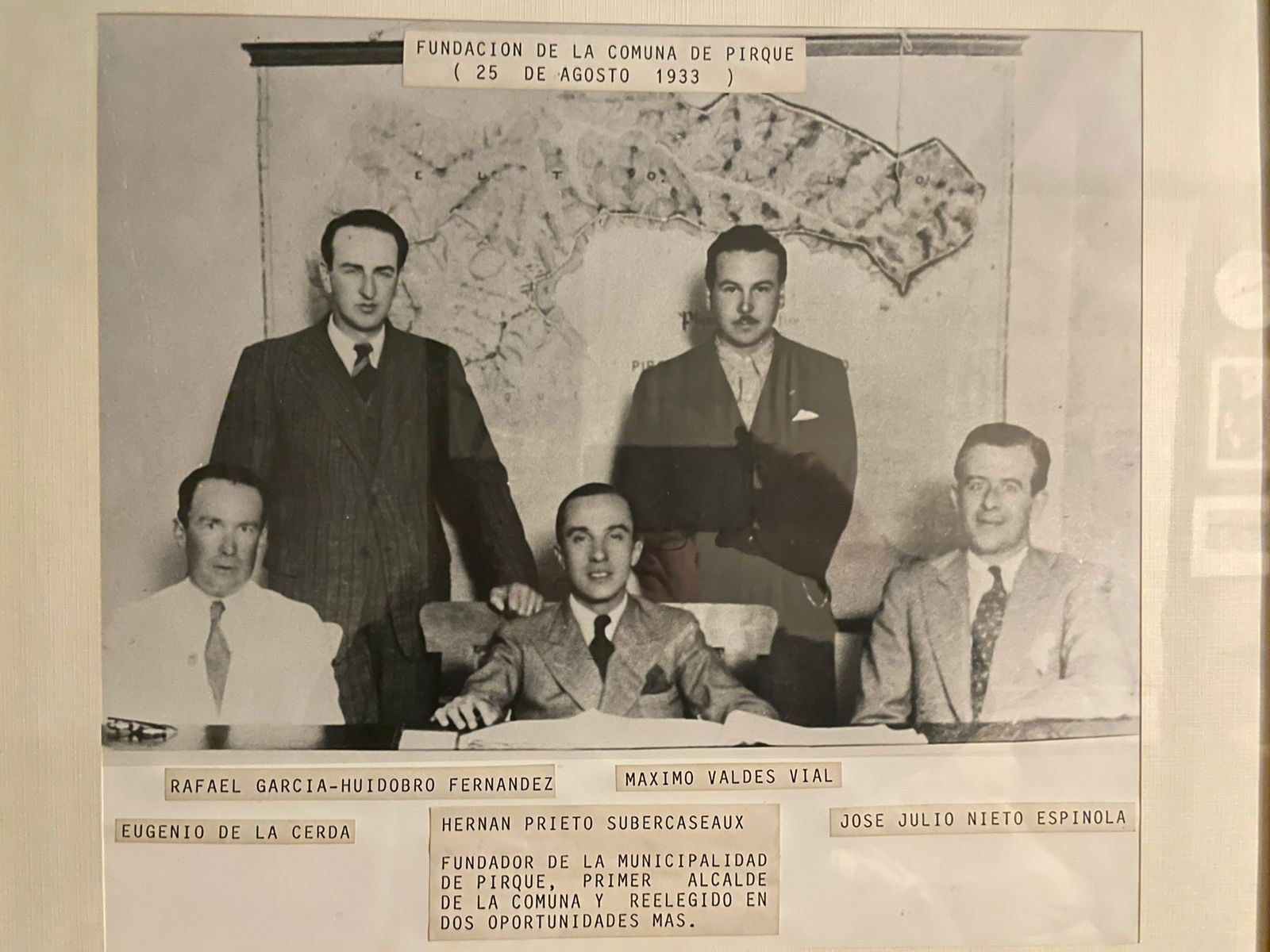 alcalde hernan Prieto y reguidores 1933