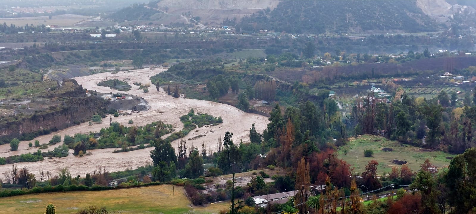 Inundacion rio maipo