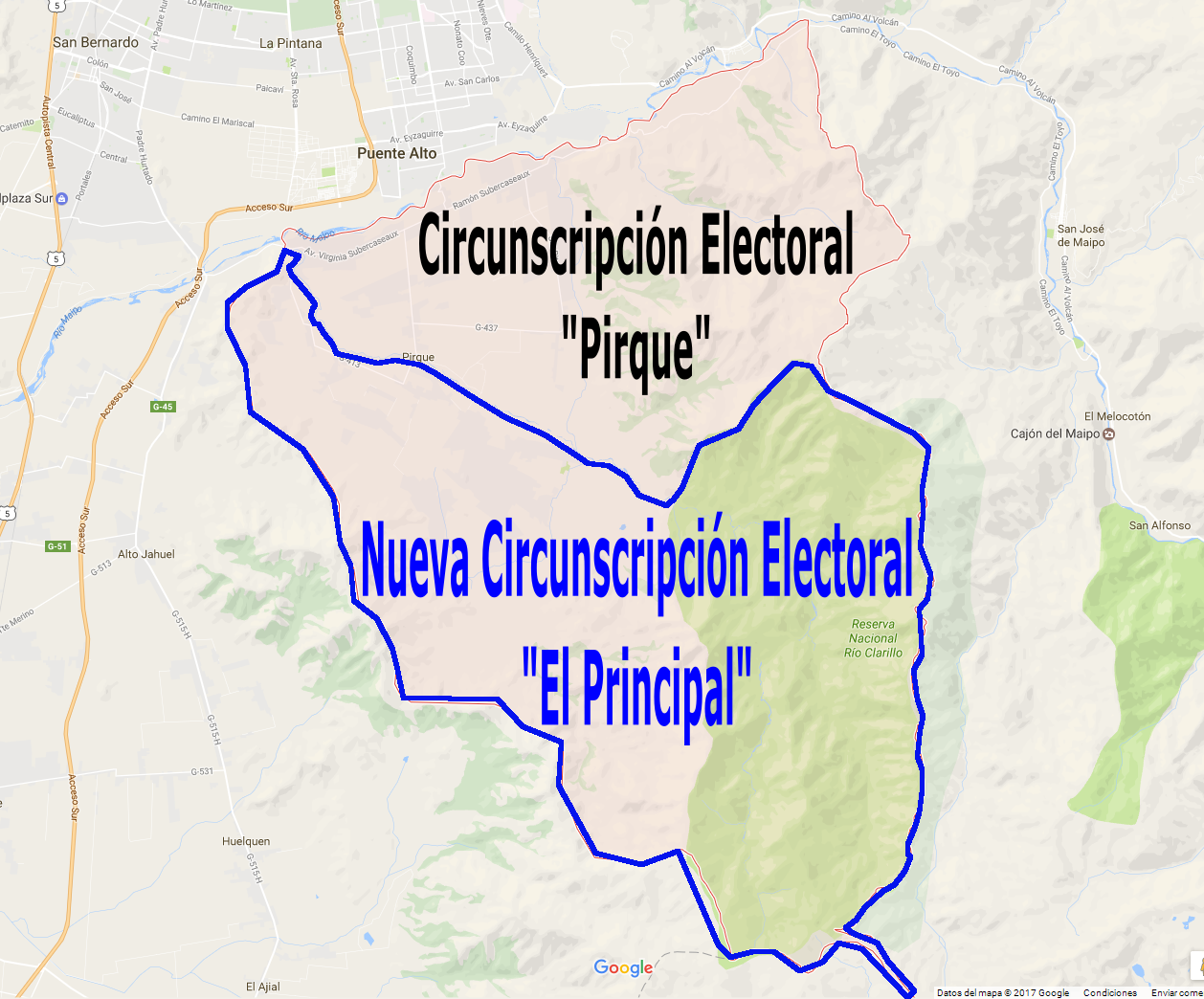 mapa pirque