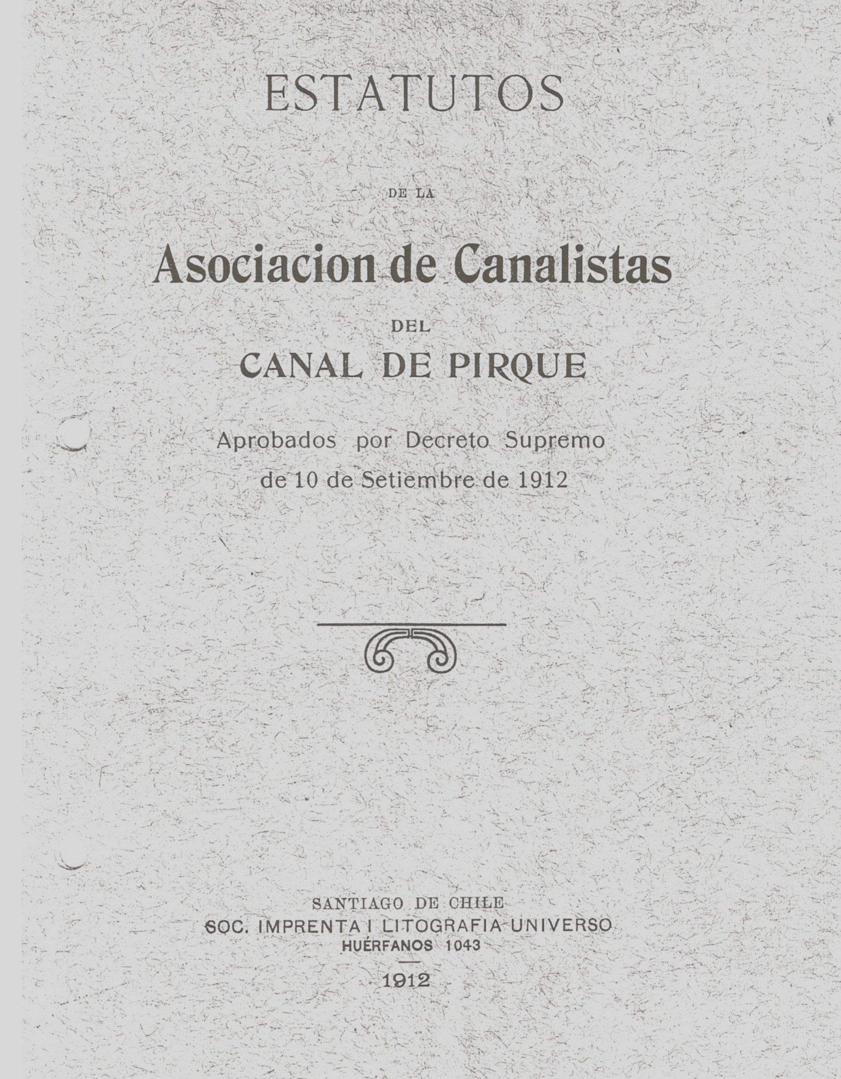 estatutos de ACCP 1912